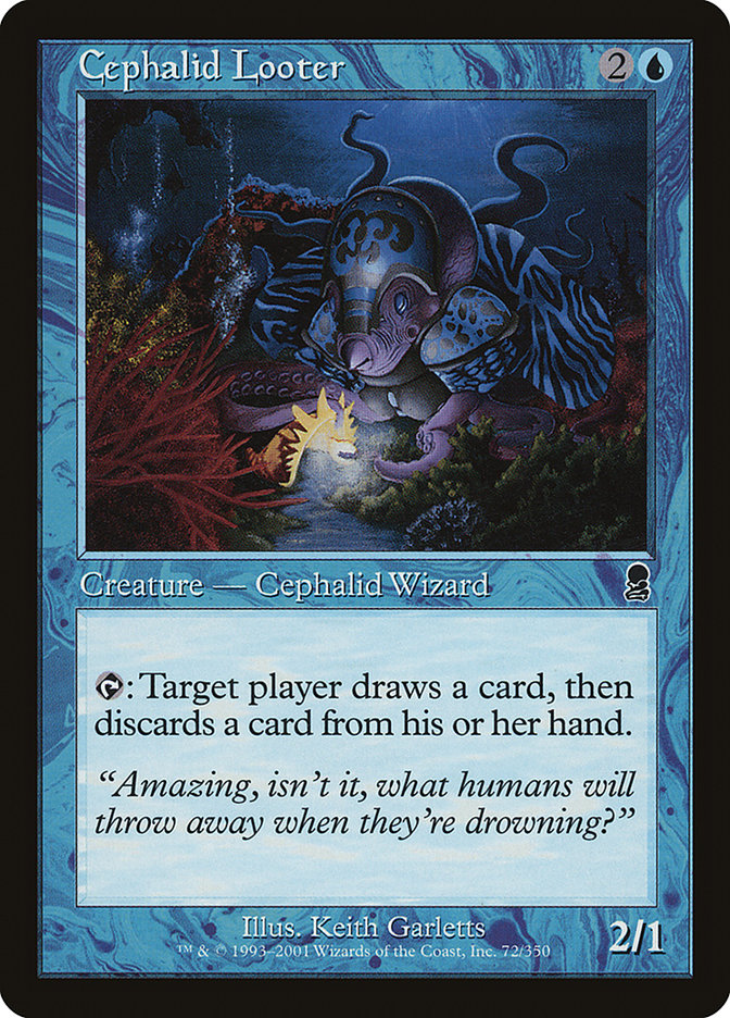 Cephalid Looter (Misprinted) [Odyssey] Magic: The Gathering