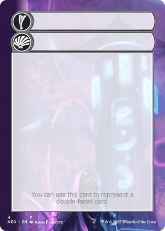 Helper Card (4/9) [Kamigawa: Neon Dynasty Tokens] Magic: The Gathering