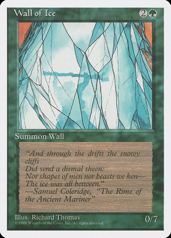 Wall of Ice [Fourth Edition] Magic: The Gathering