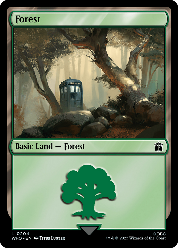 Forest (0204) [Doctor Who] Magic: The Gathering
