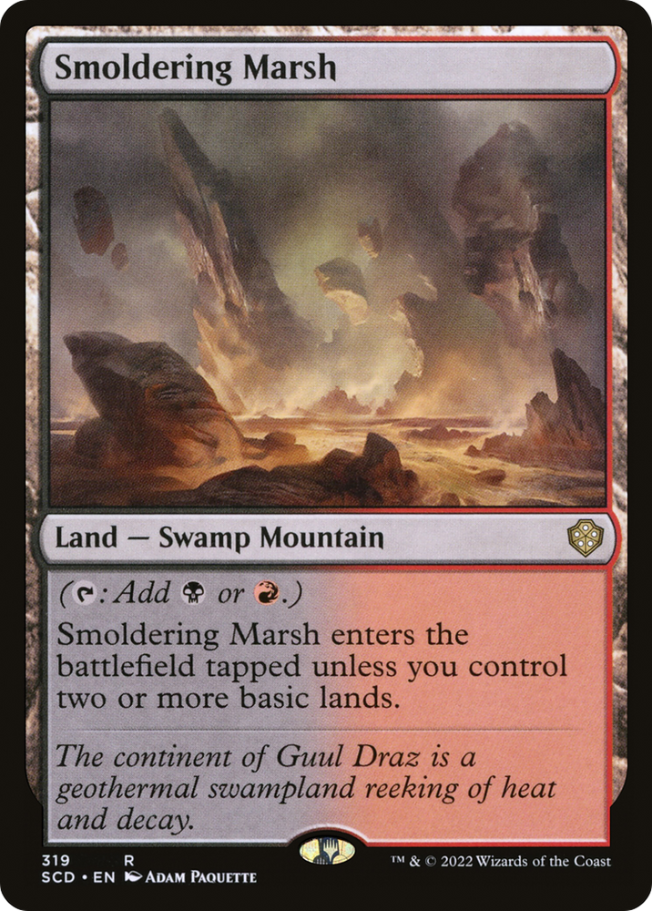 Smoldering Marsh [Starter Commander Decks] Magic: The Gathering