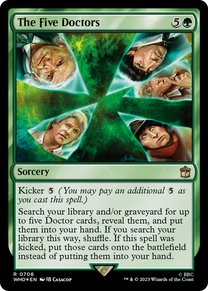 The Five Doctors (Surge Foil) [Doctor Who] Magic: The Gathering