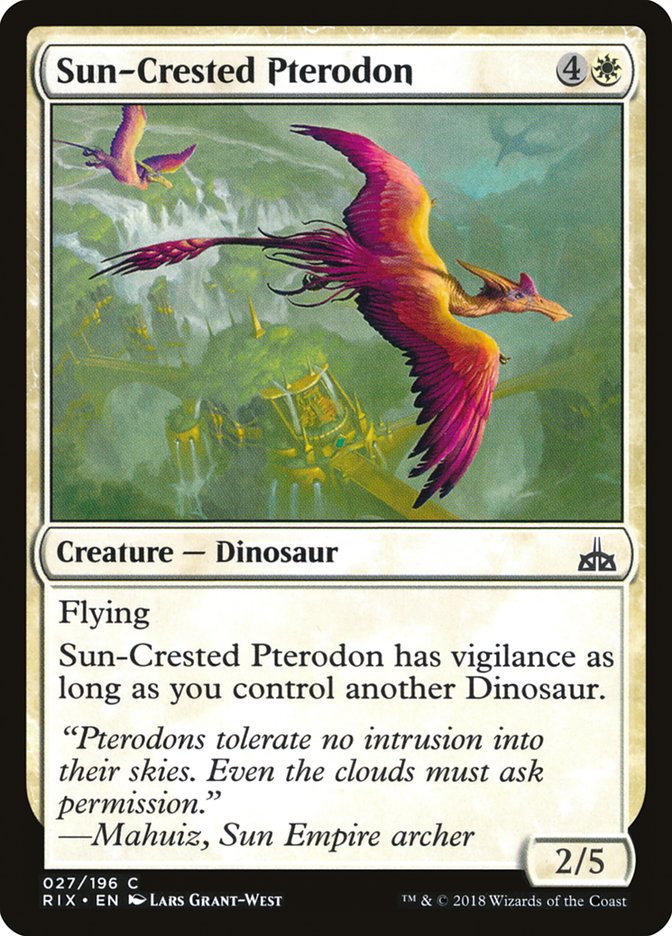 Sun-Crested Pterodon [Rivals of Ixalan] Magic: The Gathering