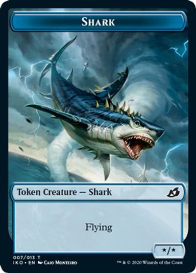 Pegasus // Shark Double-Sided Token [Challenger Decks 2021 Tokens] Magic: The Gathering