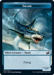Pegasus // Shark Double-Sided Token [Challenger Decks 2021 Tokens] Magic: The Gathering