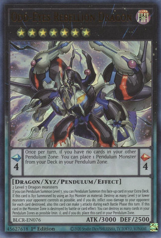 Odd-Eyes Rebellion Dragon [BLCR-EN076] Ultra Rare - Yugioh Cards For Your TCG Needs!