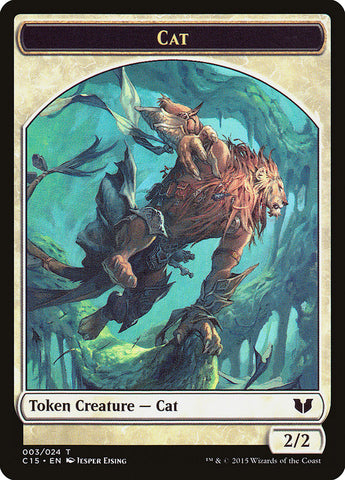 Cat // Zombie Double-Sided Token [Commander 2015 Tokens] Magic: The Gathering