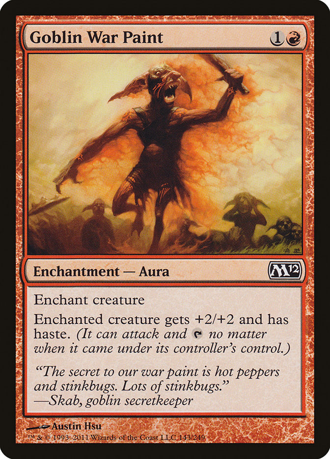 Goblin War Paint [Magic 2012] Magic: The Gathering