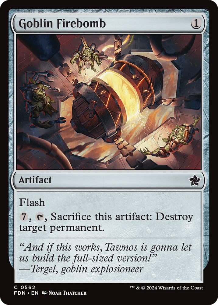 Goblin Firebomb [Foundations] Magic: The Gathering