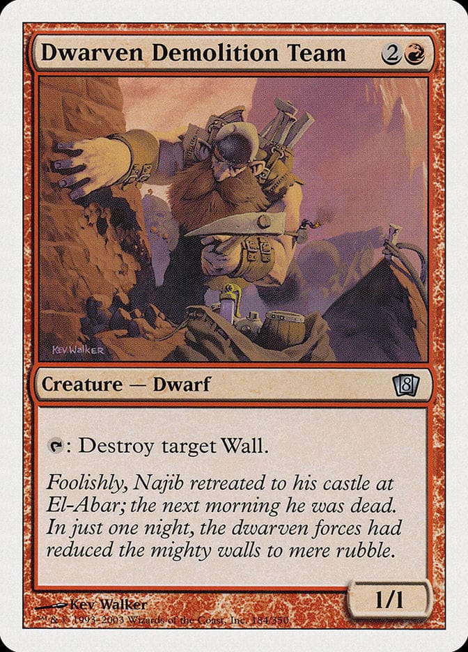 Dwarven Demolition Team [Eighth Edition] Magic: The Gathering