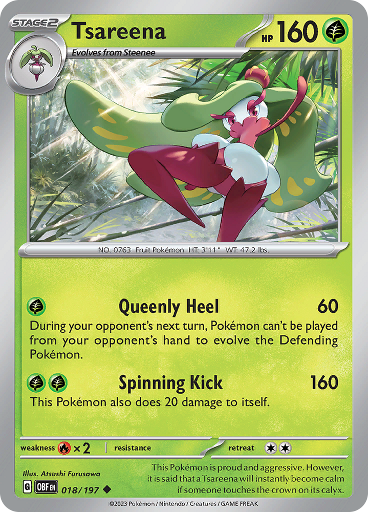 Tsareena (018/197) [Scarlet & Violet: Obsidian Flames] Pokémon