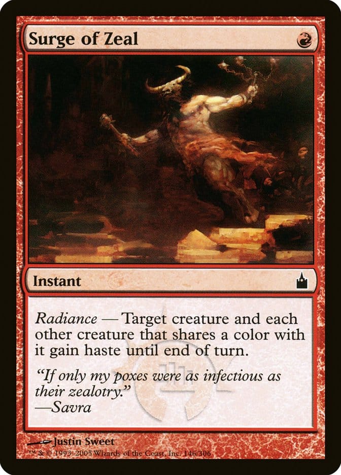 Surge of Zeal [Ravnica: City of Guilds] Magic: The Gathering