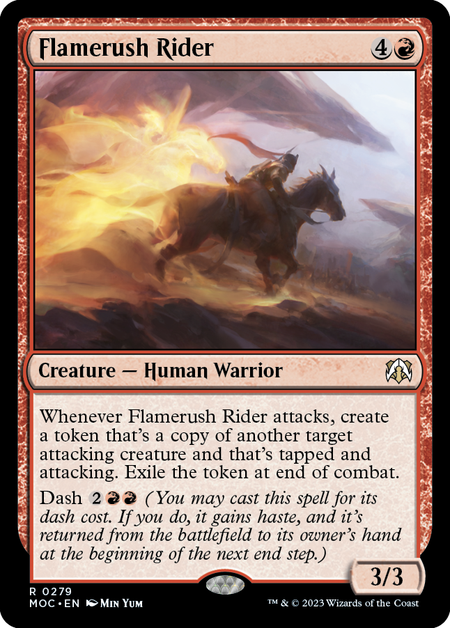 Flamerush Rider [March of the Machine Commander] Magic: The Gathering