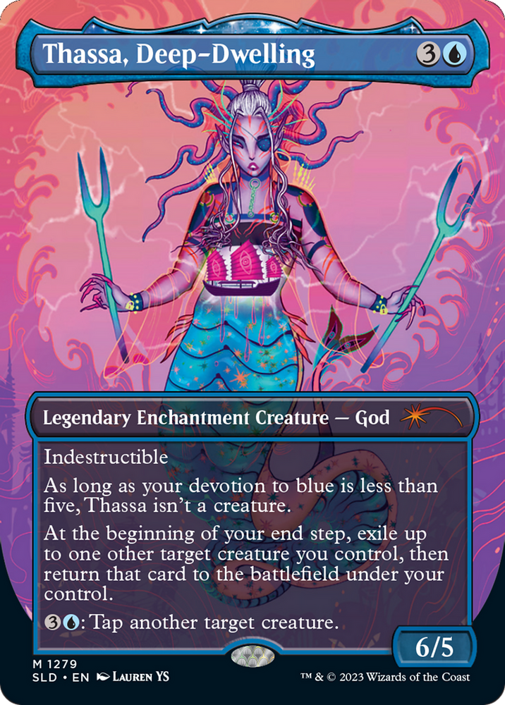 Thassa, Deep-Dwelling (Borderless) [Secret Lair Drop Series] Magic: The Gathering