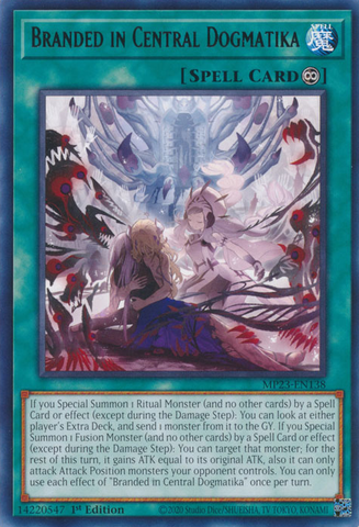 Branded in Central Dogmatika [MP23-EN138] Rare - Yugioh Cards For Your TCG Needs!