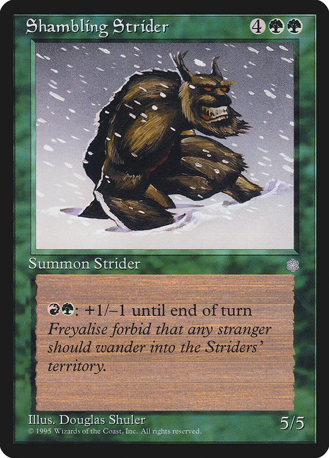 Shambling Strider [Ice Age] Magic: The Gathering