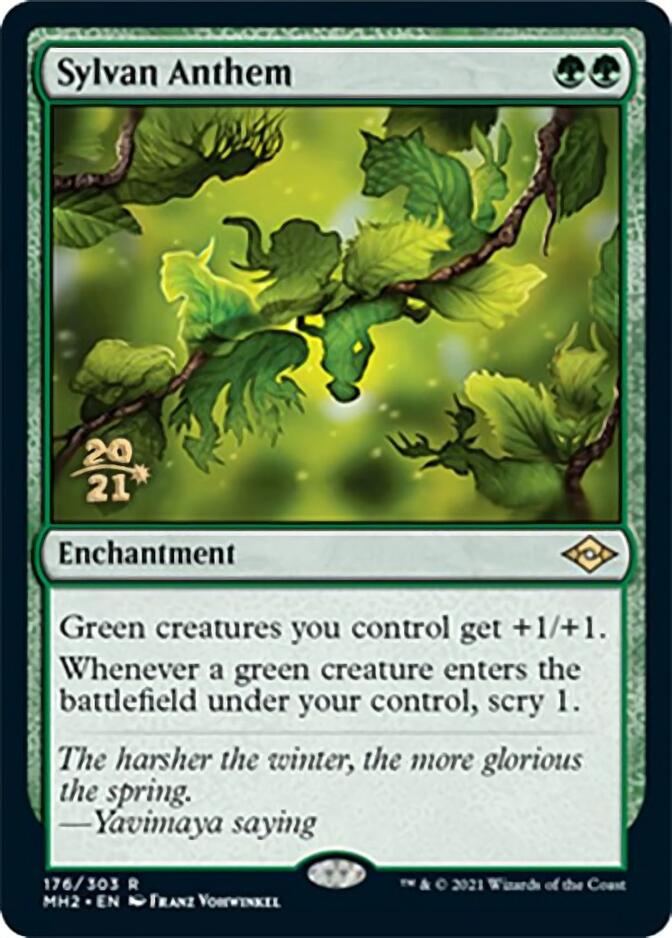 Sylvan Anthem [Modern Horizons 2 Prerelease Promos] Magic: The Gathering