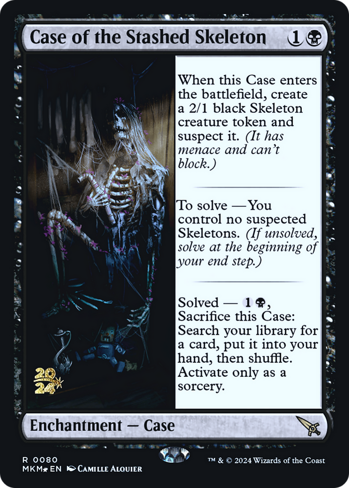 Case of the Stashed Skeleton [Murders at Karlov Manor Prerelease Promos] Magic: The Gathering