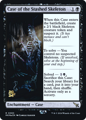 Case of the Stashed Skeleton [Murders at Karlov Manor Prerelease Promos] Magic: The Gathering