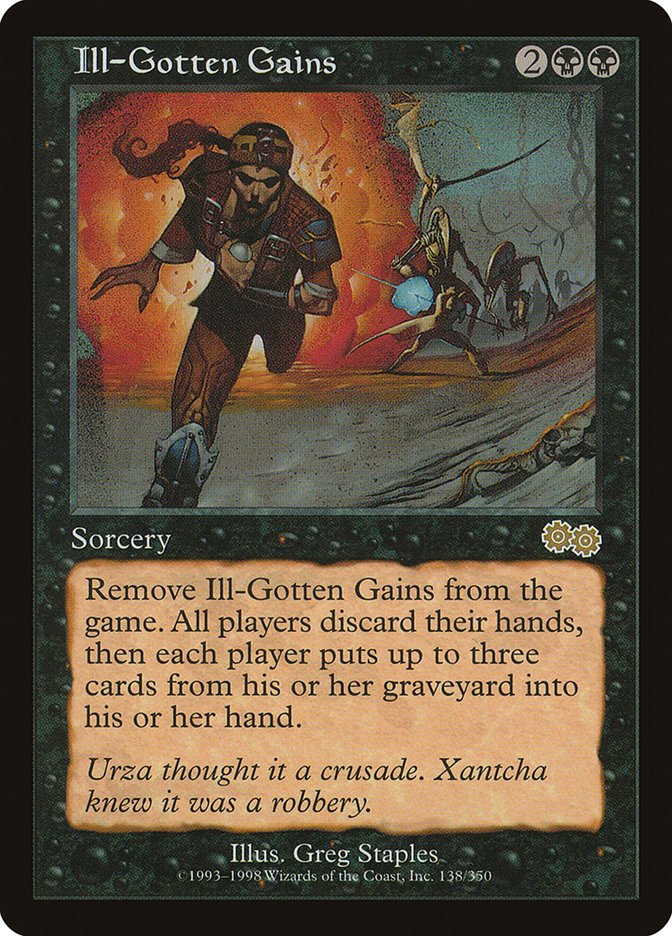 Ill-Gotten Gains [Urza's Saga] Magic: The Gathering