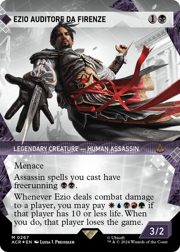 Ezio Auditore da Firenze (Showcase) (Textured Foil) [Assassin's Creed] Magic: The Gathering