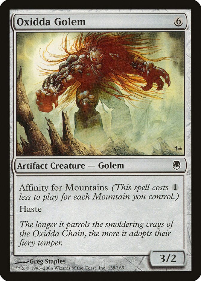 Oxidda Golem [Darksteel] Magic: The Gathering
