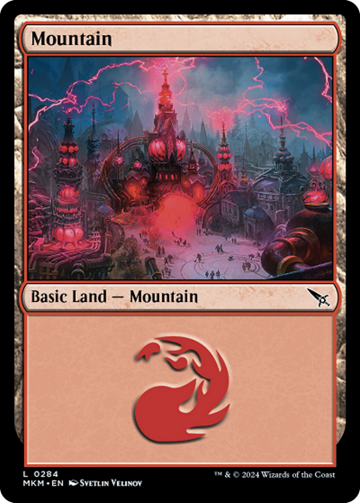 Mountain (0284) [Murders at Karlov Manor] Magic: The Gathering