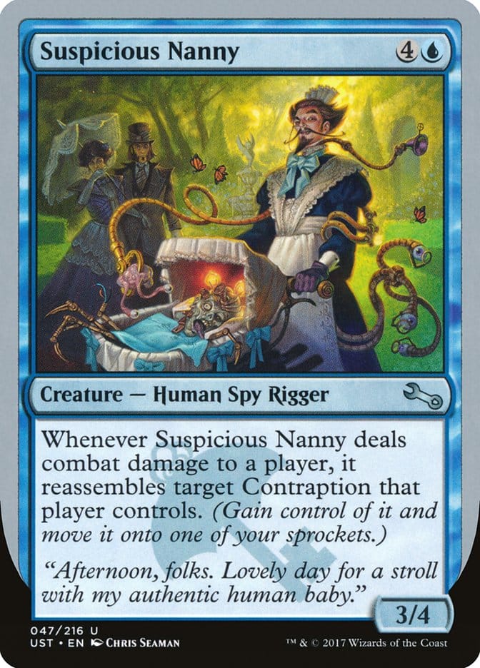 Suspicious Nanny [Unstable] Magic: The Gathering