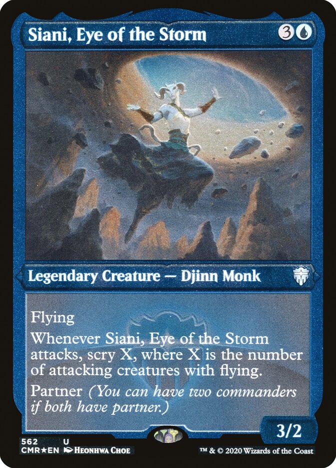 Siani, Eye of the Storm (Etched) [Commander Legends] Magic: The Gathering