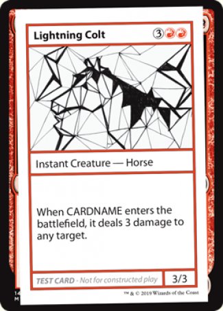 Lightning Colt (2021 Edition) [Mystery Booster Playtest Cards] Magic: The Gathering