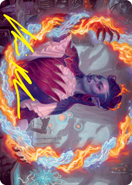Rootha, Mercurial Artist Art Card (Gold-Stamped Signature) [Strixhaven: School of Mages Art Series] Magic: The Gathering