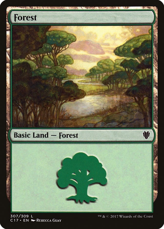 Forest (307) [Commander 2017] Magic: The Gathering