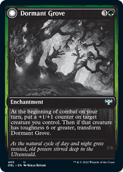 Dormant Grove // Gnarled Grovestrider [Innistrad: Double Feature] Magic: The Gathering