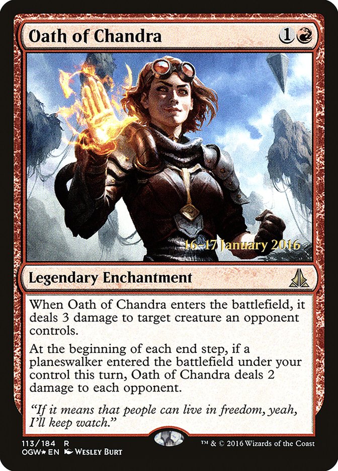 Oath of Chandra [Oath of the Gatewatch Prerelease Promos] Magic: The Gathering