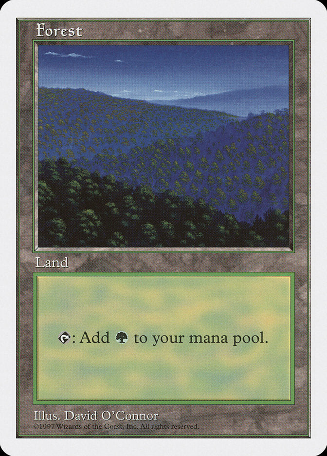 Forest (447) [Fifth Edition] Magic: The Gathering