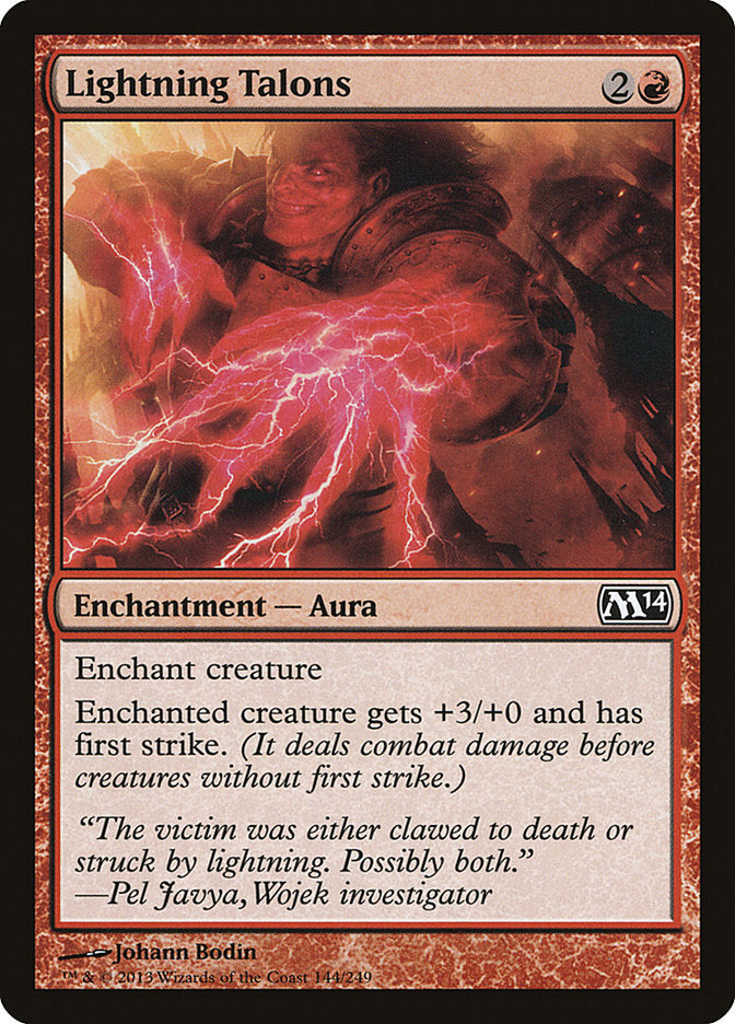 Lightning Talons [Magic 2014] Magic: The Gathering