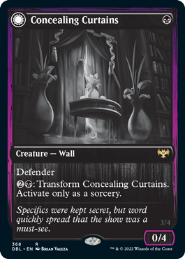 Concealing Curtains // Revealing Eye [Innistrad: Double Feature] Magic: The Gathering