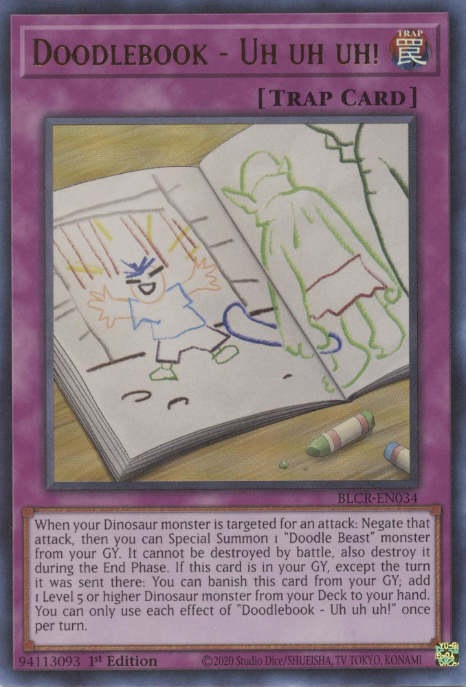 Doodlebook - Uh uh uh! [BLCR-EN034] Ultra Rare - Yugioh Cards For Your TCG Needs!