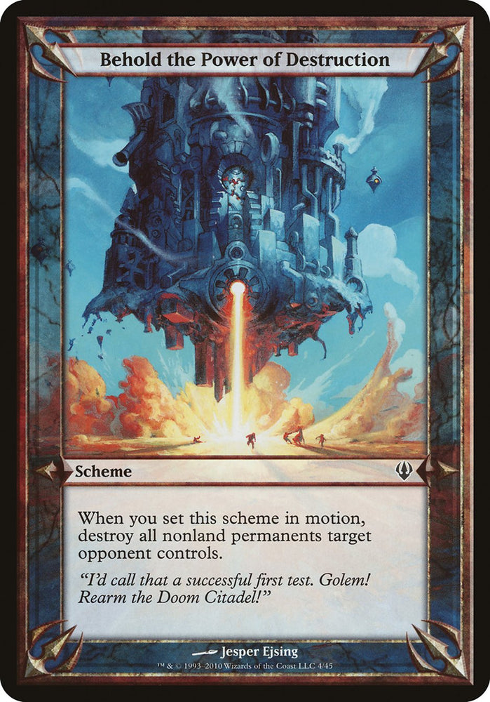 Behold the Power of Destruction (Schemes) [Archenemy Schemes] Magic: The Gathering