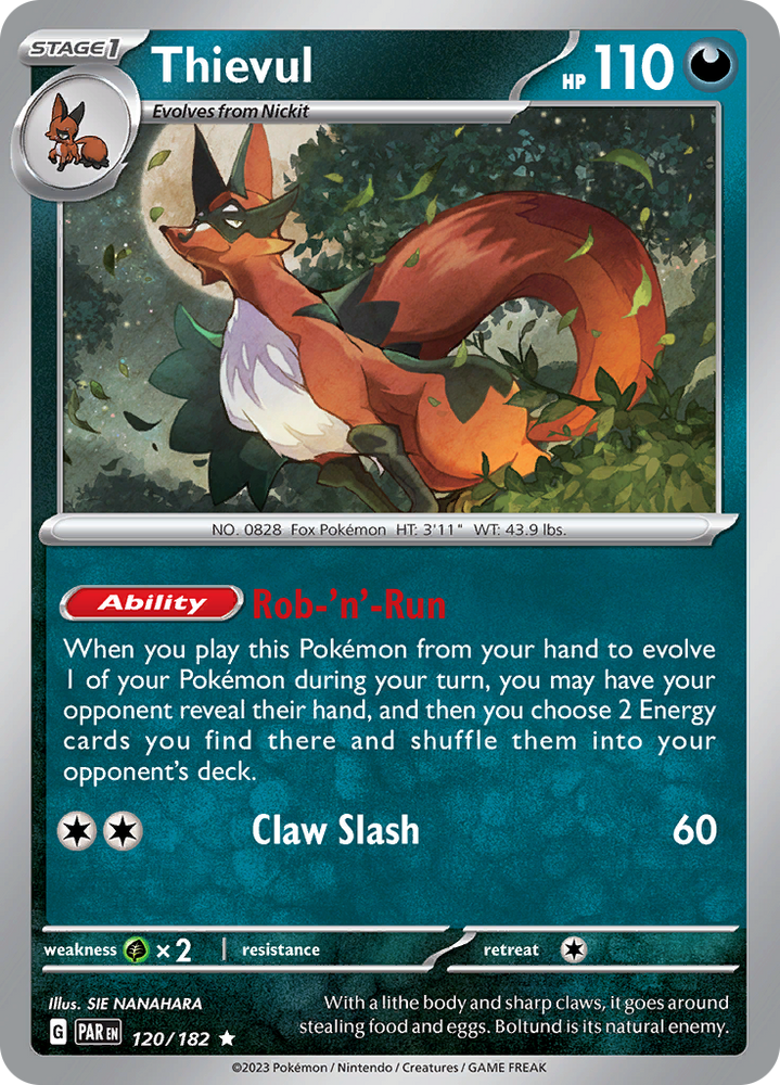 Thievul (120/182) [Scarlet & Violet: Paradox Rift] Pokémon