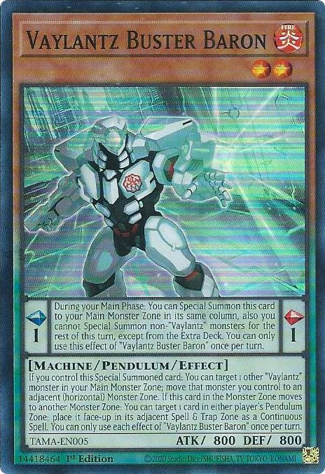 Vaylantz Buster Baron [TAMA-EN005] Super Rare - Yugioh Cards For Your TCG Needs!