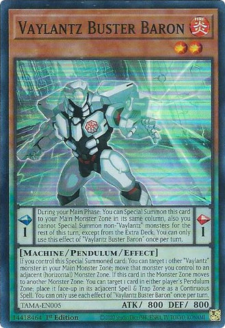 Vaylantz Buster Baron [TAMA-EN005] Super Rare - Yugioh Cards For Your TCG Needs!