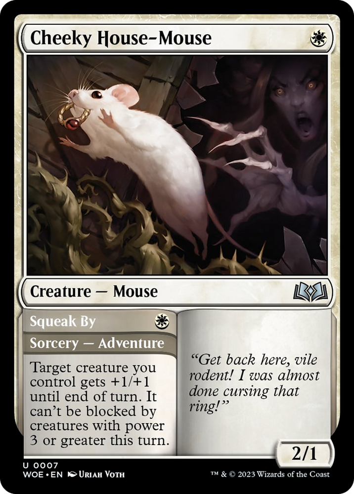 Cheeky House-Mouse [Wilds of Eldraine] Magic: The Gathering