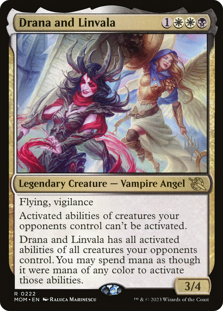 Drana and Linvala (Promo Pack) [March of the Machine Promos] Magic: The Gathering