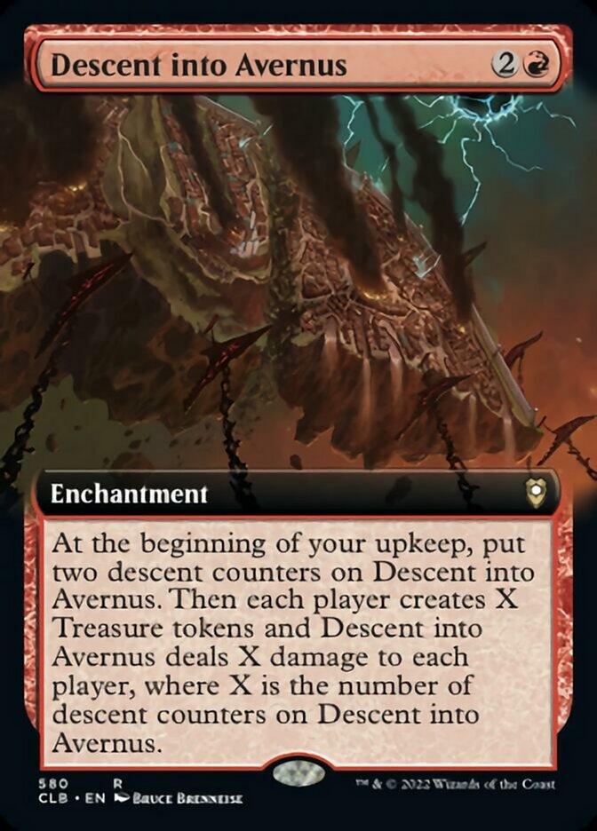 Descent into Avernus (Extended Art) [Commander Legends: Battle for Baldur's Gate] Magic: The Gathering