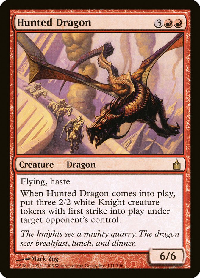 Hunted Dragon [Ravnica: City of Guilds] Magic: The Gathering