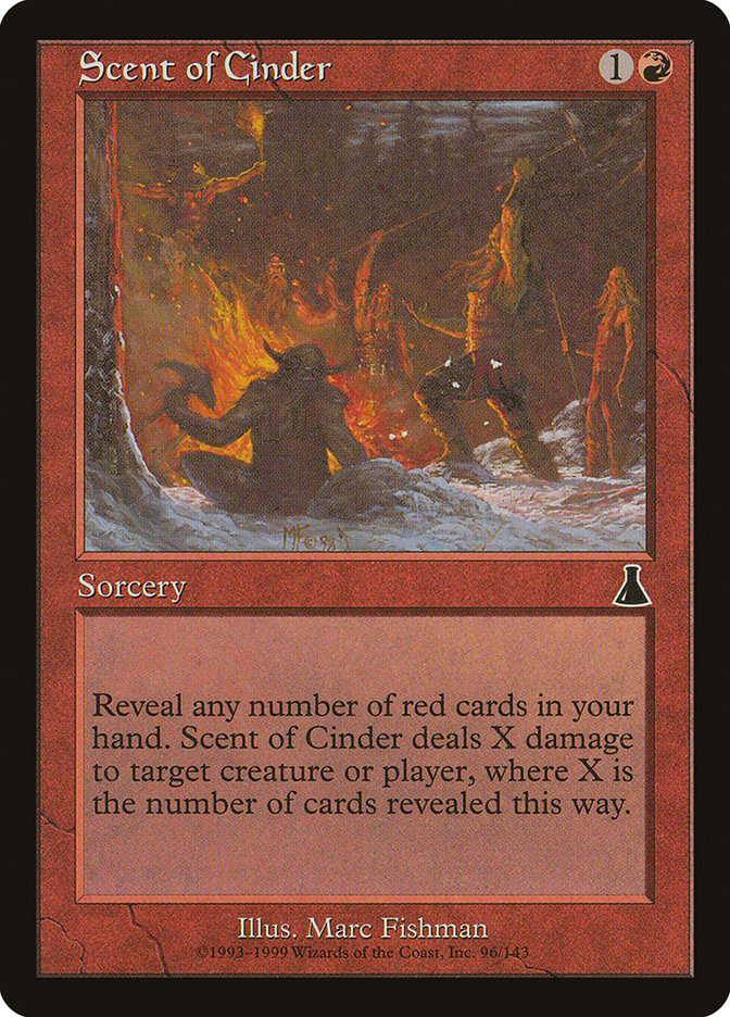 Scent of Cinder [Urza's Destiny] Magic: The Gathering