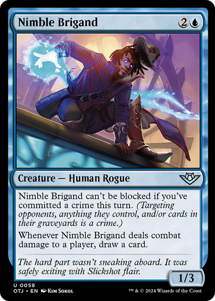 Nimble Brigand [Outlaws of Thunder Junction] Magic: The Gathering