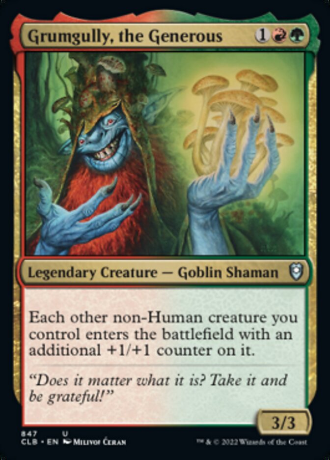 Grumgully, the Generous [Commander Legends: Battle for Baldur's Gate] Magic: The Gathering