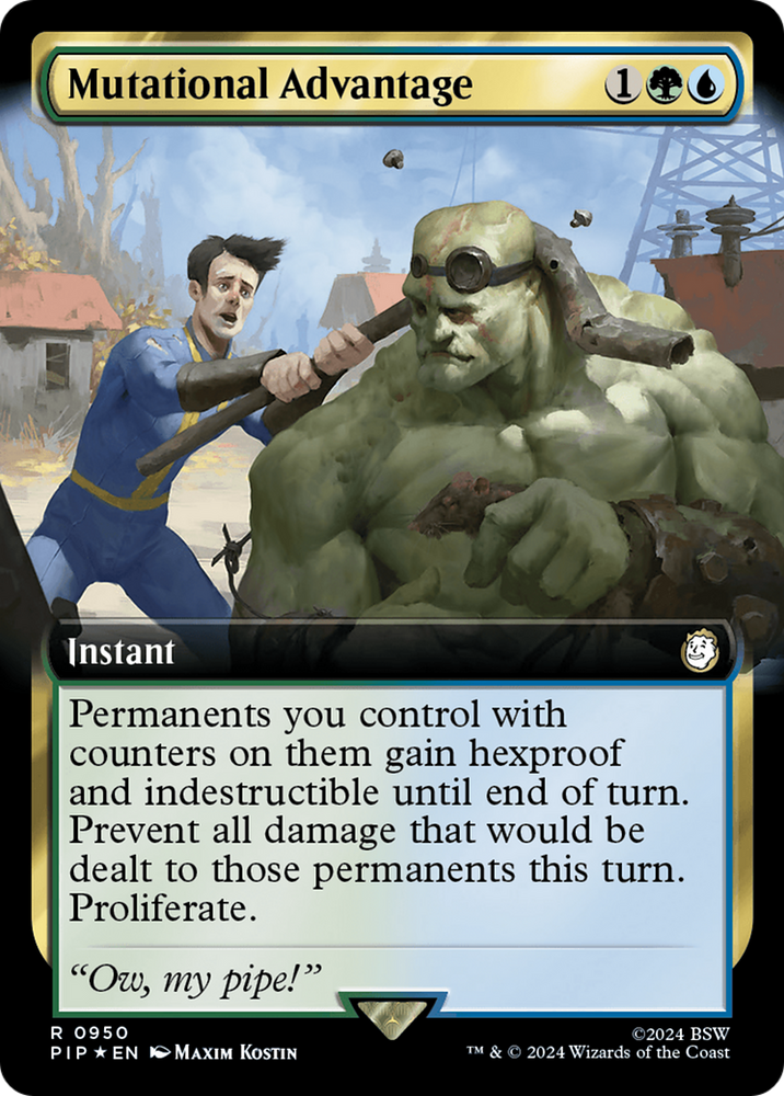Mutational Advantage (Extended Art) (Surge Foil) [Fallout] Magic: The Gathering